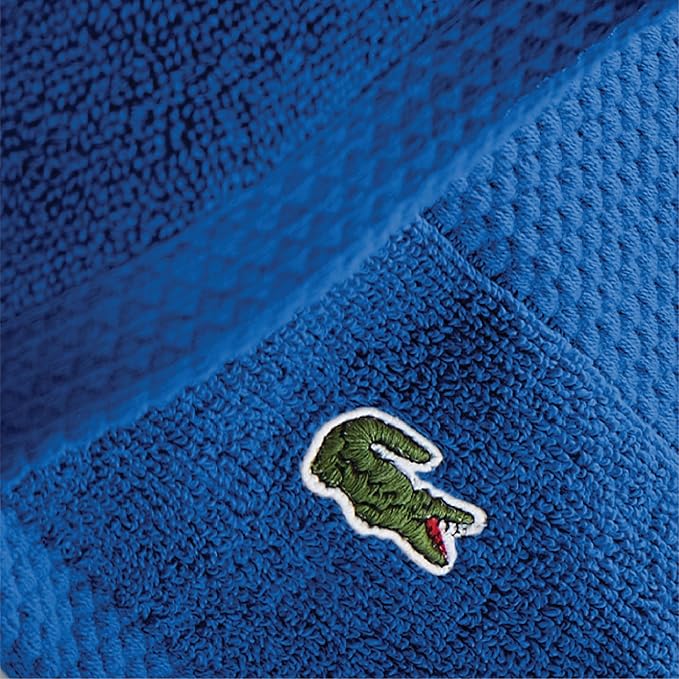 Lacoste Heritage 100% Supima Cotton Tub Mat, Surf Blue, Premium Super Soft Bath - Image 3