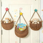 3 Tier Hanging Fruit Baskets for Kitchen, Boho Cotton Rope Handwoven Vegetable - Image 6
