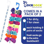 Sock Laundry Solution for Washing Drying & Storing Socks in Pairs, Clip & Hold - Image 4