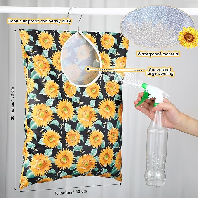 2 Pcs Extra large 20 x 16 Inch Clothespin Bag - Image 2