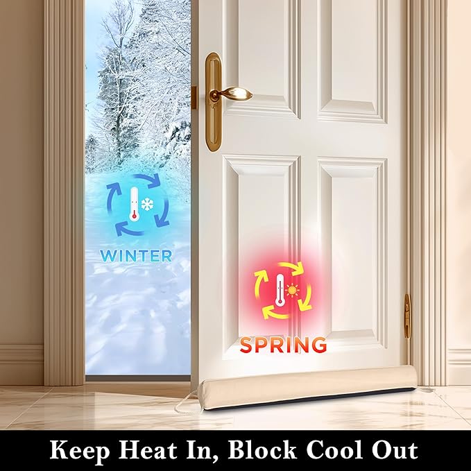 Sunolga Door Draft Stopper Blocks Hot and Cold Air - Image 7