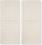 Jacquotha Waffle Hand Towels 2-Piece – Cotton, Quick Dry, Lint Free, 13” x 29” by Jacquotha
