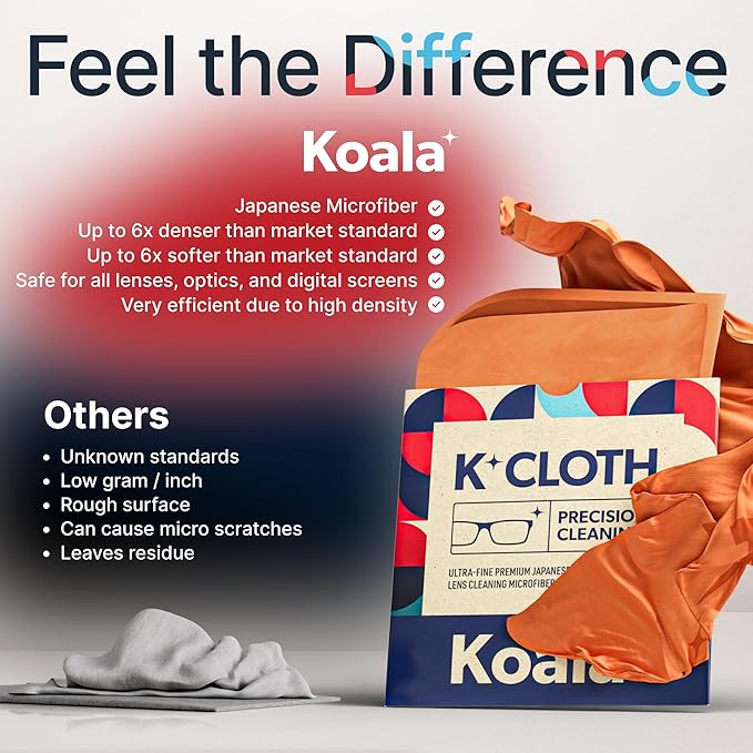 Koala Lens Cleaning Cloth | Japanese Microfiber | Glasses Cleaning Cloths | - Image 5