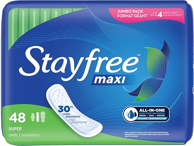 Stayfree Maxi Super Long Wingless Reliable Protection and Absorbency Pads - Image 9