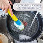 Scrub Daddy Dish Daddy Dish Wand & Refill Heads, Soap Dispensing Dish Brush - Image 5