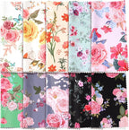 Sinmoe 20 Pcs Microfiber Cleaning Cloth Elegant Flower Design Microfiber Cloth by Sinmoe