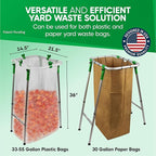 Adjustable & Foldable Leaf Bag Holder, - Image 2