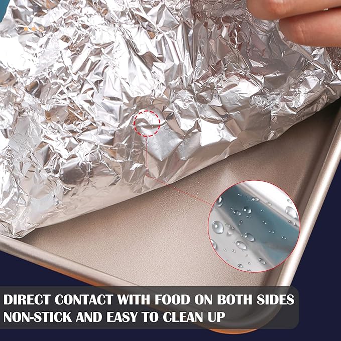 Aluminum Foil Wrap 75 Feet Long Heavy Duty Food Foil Wrap Kitchen Rap Suitable - Image 5