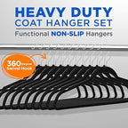 SereneLife Premium Non-Slip Velvet Hangers-Space Saving Heavy Duty Slim Suit - Image 2