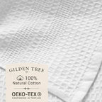 GILDEN TREE Waffle Hand Towels for Bathroom Quick Dry Towel Super Absorbent - Image 2
