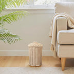 GRANNY SAYS Wicker Small Bathroom Trash Can - Image 6