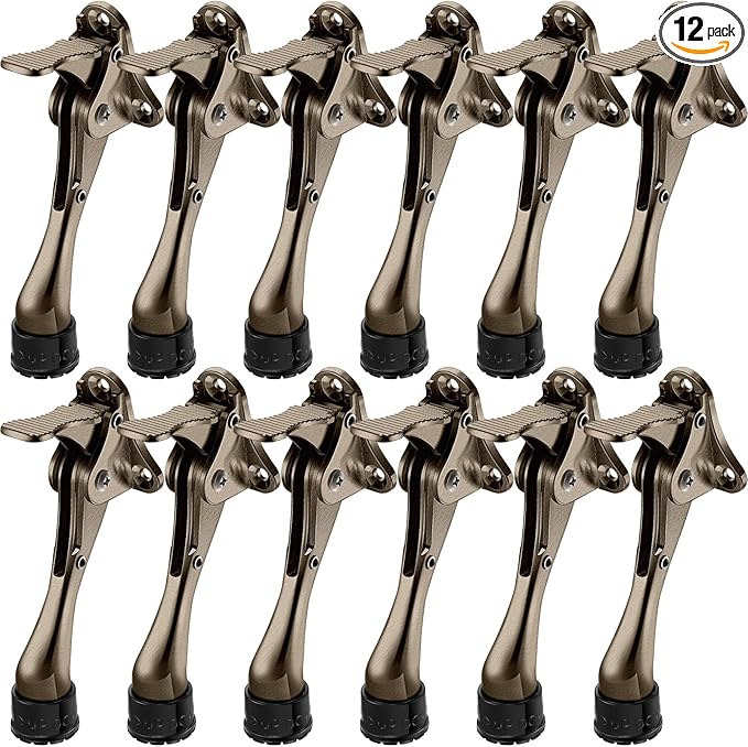 Chumia 12 Pieces Heavy Duty Door Stoppers 5.35 Inches Kickdown Adjustable Kick by Chumia