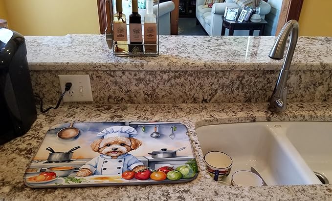 Caroline's Treasures DAC6284DDM Maltipoo The Chef Dish Drying Mat Absorbent - Image 2