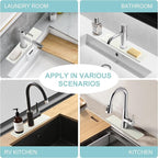 Faucet Mat for Kitchen Sink, Diatomite Fast Drying Stone Sink Tray, Super - Image 7