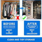 Closet Organization, 12 Section, Hanging Closet Organizer, Space Saving - Image 3
