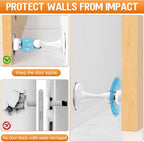2 Pack Magnetic Door Stoppers, Stainless Steel Magnetic Door Stop, Wall & Floor - Image 4