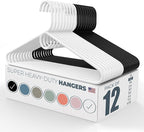 Neaties Super Heavy Duty Clothes Hangers 12 Pack – Made in The USA - 10lb by NeatiesHangers