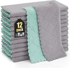 Homaxy 12 Pack Kitchen Cloths Dish Towels, Super Soft and Absorbent Dish Cloths by Homaxy