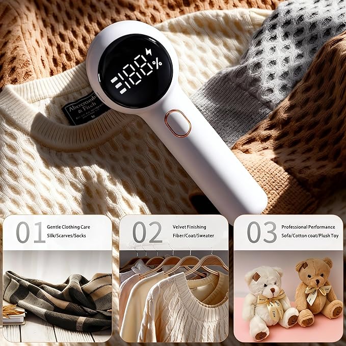 Fabric Shaver, Electric Lint Remover Rechargeable - Image 3