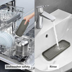 Gosmol Silicone Sponge Holder Kitchen Sink Organizer Tray Dish Caddy Soap - Image 4
