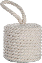 Elegant White Cotton Rope Door Stopper by zoeynex