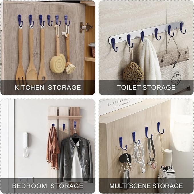 15-Pack Coat Hooks with 30 Screws | Heavy Duty Wall Mounted - Image 3