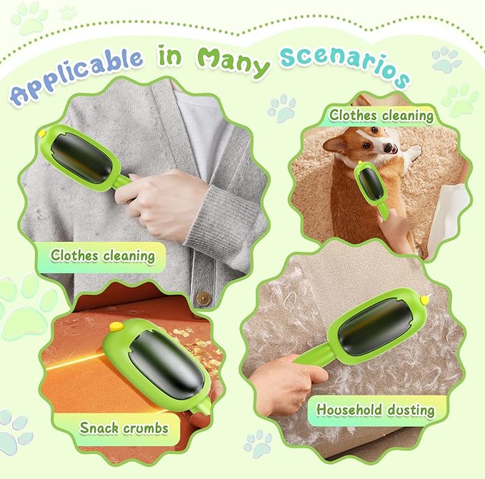 Pet Hair Removal Tool, Reusable Washable Lint Roller, Portable Lint Brushes - Image 6