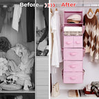 GRANNY SAYS Hanging Closet Organizers and Storage, 6 Shelves Closet Hanging - Image 7