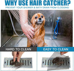 2 Pack 4 Inch x 33 ft Linear Shower Drain Hair Catcher Screen Disposable - Image 5