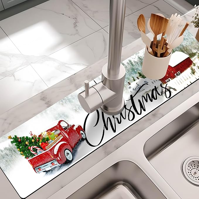 Kitchen Sink Splash Guard Faucet Mat - Image 2