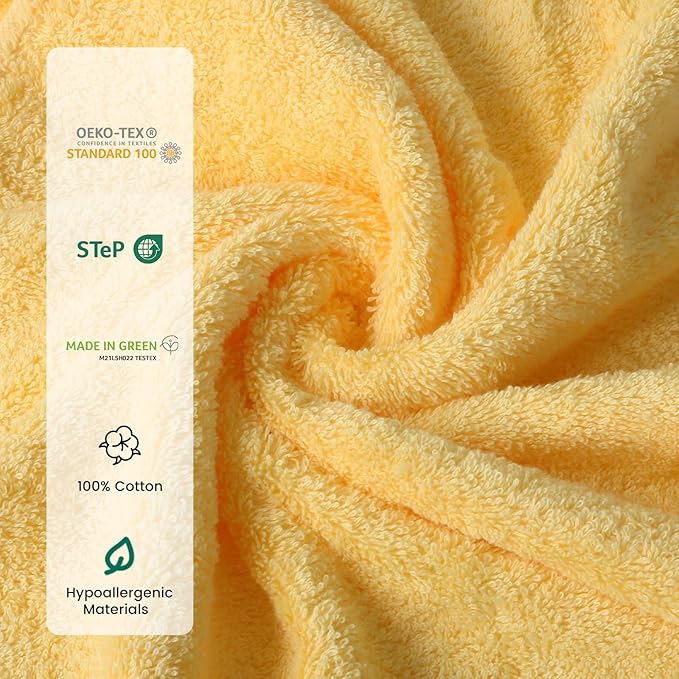 SEMAXE 12-Piece Family Bathroom Towel Set - Image 3