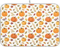Fall Pumpkin Pattern Dish Drying Mat by Wamika