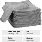 Tanlade Microfiber Cleaning Cloth 6"x6" Cleaning Rags Reasonable Kitchen Towels - Image 3