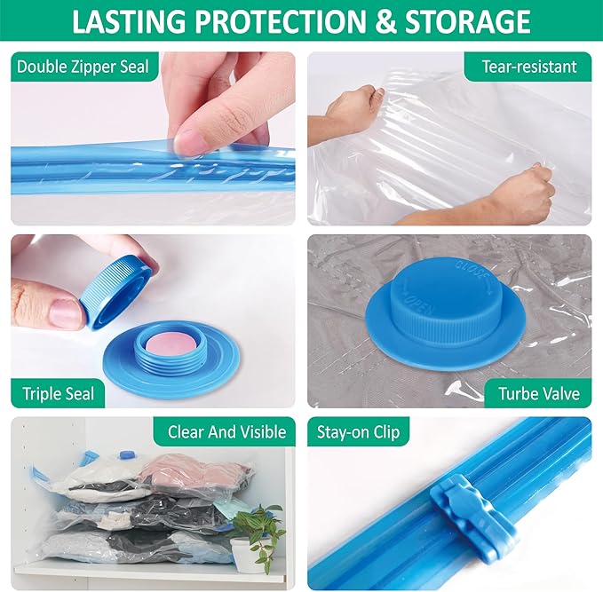 Cozy Essential Travel Vacuum Storage Bags - Image 6