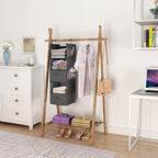 MAX Houser 5 Tier Shelf Hanging Closet Organizer, Cloth Hanging Shelf - Image 2