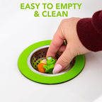Joie Ribbit Kitchen Sink Strainer Basket, Fits All Standard Sinks, Stainless - Image 4