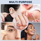 Bamboo Cotton Swabs 600 Count/1 Box, One Pointed Tip and One Rounded Tip - Image 5