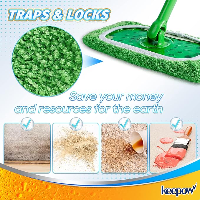KEEPOW Reusable Mop Pads Compatible - Image 6