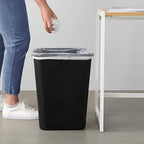 Amazon Basics Rectangular Commercial Office Wastebasket, Space-Saving, 10 Gallon - Image 7