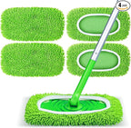 Reusable Mop Pads Fit Swiffer Sweeper, Washable Wet Mopping Cloths & Dry by Unknown