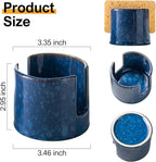 Kitchen Sponge Holder, Ceramic Sponge Organizer Scrubby Holder Sink Caddy Dish - Image 3