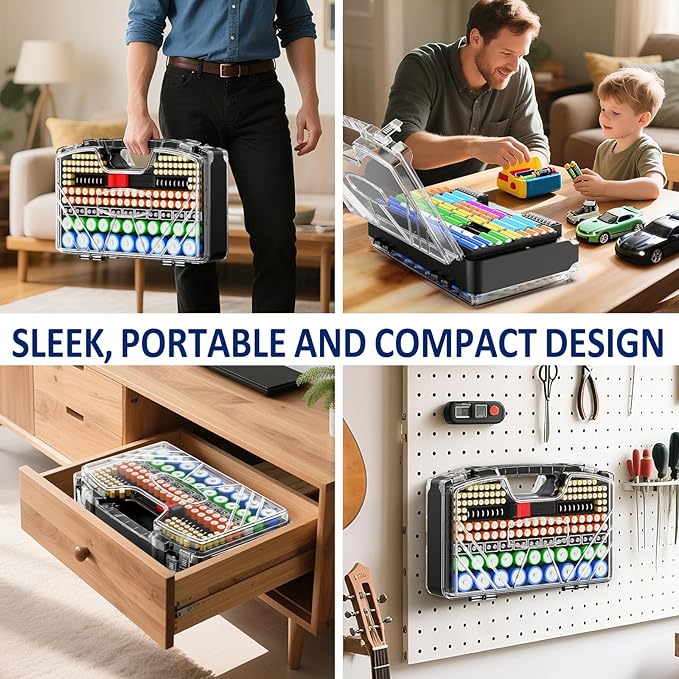 Battery Organizer Storage Holder Box Case - Image 7