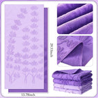 2 Pcs Lavender Hand Towels for Bathroom Purple Lavender Bathroom Hand Towel - Image 3
