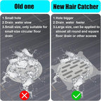 Chengu 50 Pcs 5.7 Inch Disposable Hair Catcher Shower Drain Stickers Square - Image 3