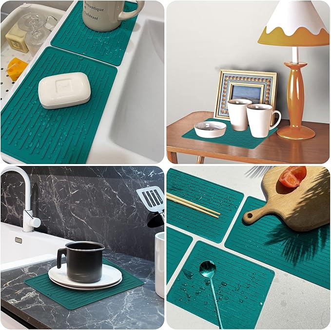 Dish Drying Mats, Heat-resistant Silicone Mat - Image 6