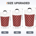 Large Laundry Basket Laundry Hamper Bag Washing Bin Clothes Bag Collapsible Tall - Image 2