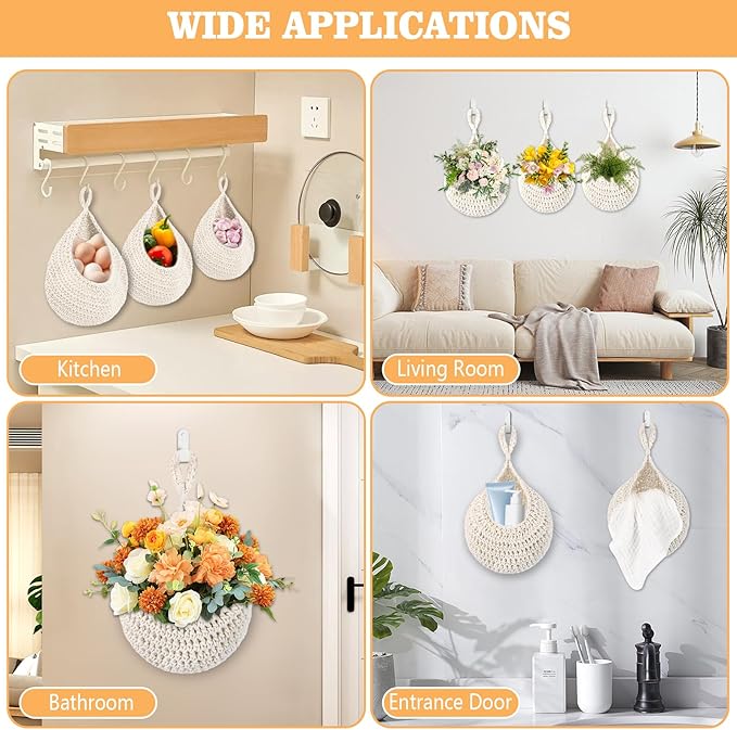 Hanging Fruit Baskets for Kitchen - Image 4