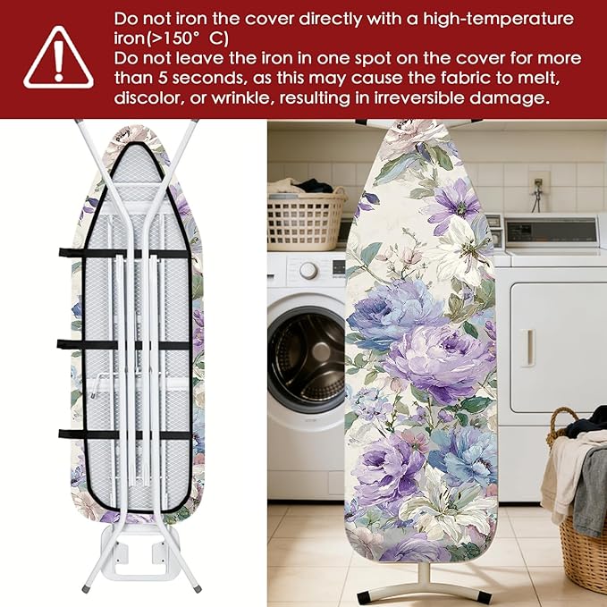 Nuxovilar Ironing Board Cover Needle Cotton 15x54 Inches | Ironing Board Cover - Image 6