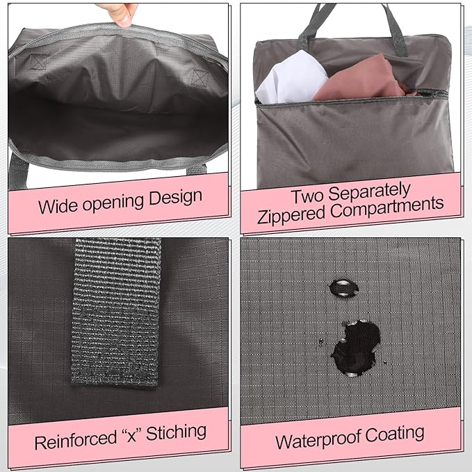 2 Pcs Travel Laundry Bags Waterproof - Image 3