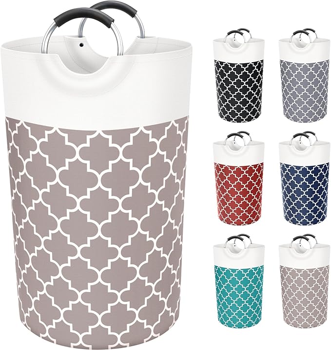 Large Laundry Basket Laundry Hamper Bag Washing Bin Clothes Bag Collapsible Tall by Fabspace